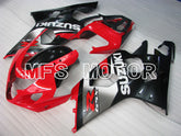 Carénage ABS injecté Suzuki GSXR600 GSXR750 2004-2005 - Factory - Noir Rouge Argent - MFS4836
